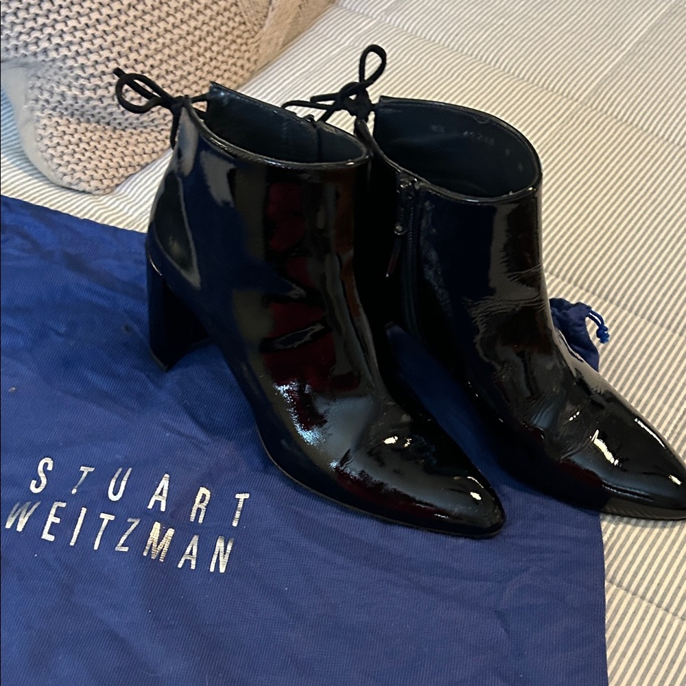 SW “Lofty” patent Boots NWOT